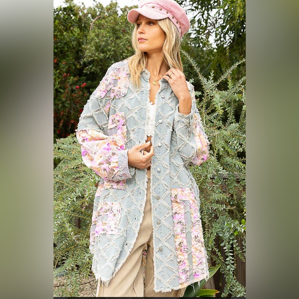 POL Floral Shacket ♥️Only 2 LEFT -2-S - Picture 4 of 4